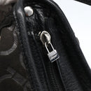 Salvatore Ferragamo Gancini Shoulder Bag cotton Black Silver Auth BA9901V-9