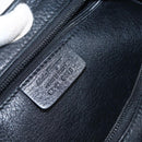 Salvatore Ferragamo Gancini Shoulder Bag cotton Black Silver Auth BA9901V-12