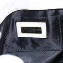 DOLCE&GABBANA Chain Shoulder Bag Raffia Beige Gold Silver Auth BA9904V-16