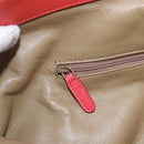 BVLGARI Hand Bag Leather Pink Gold Auth BA9905-18