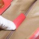 BVLGARI Hand Bag Leather Pink Gold Auth BA9905-12