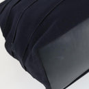 Salvatore Ferragamo Tote Bag Canvas Navy Gold Auth BA9906-14