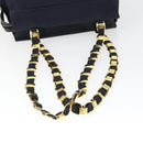 Salvatore Ferragamo Tote Bag Canvas Navy Gold Auth BA9906-7