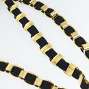 Salvatore Ferragamo Tote Bag Canvas Navy Gold Auth BA9906-8