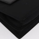 BVLGARI Hand Bag Nylon Black Silver Auth BA9909-9