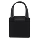 BVLGARI Hand Bag Nylon Black Silver Auth BA9909-2