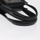 BVLGARI Hand Bag Nylon Black Silver Auth BA9909-7