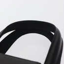 BVLGARI Hand Bag Nylon Black Silver Auth BA9909-8