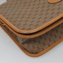 GUCCI Micro GG Supreme Shoulder Bag PVC Brown Gold 001 116 0915 Auth BA991-9