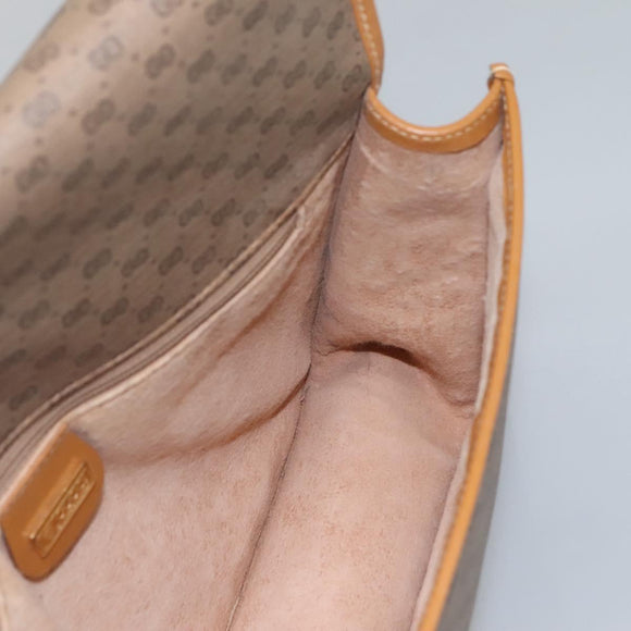 GUCCI Micro GG Supreme Shoulder Bag PVC Brown Gold 001 116 0915 Auth BA991