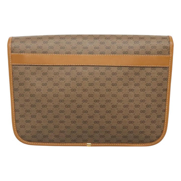 GUCCI Micro GG Supreme Shoulder Bag PVC Brown Gold 001 116 0915 Auth BA991 - 0