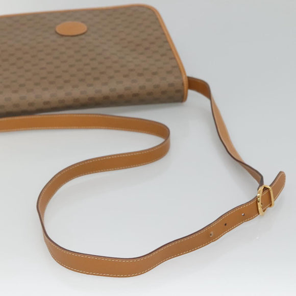 GUCCI Micro GG Supreme Shoulder Bag PVC Brown Gold 001 116 0915 Auth BA991