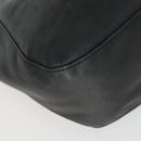 Jimmy Choo Tote Bag Leather Black Gold Auth BA9910-15