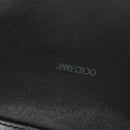 Jimmy Choo Tote Bag Leather Black Gold Auth BA9910-17