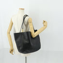Jimmy Choo Tote Bag Leather Black Gold Auth BA9910-20