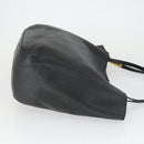 Jimmy Choo Tote Bag Leather Black Gold Auth BA9910-3