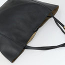 Jimmy Choo Tote Bag Leather Black Gold Auth BA9910-6