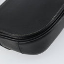 Burberrys Shoulder Bag Leather Black Gold Auth BA9914-13