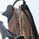 Burberrys Shoulder Bag Leather Black Gold Auth BA9914-17