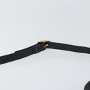 Burberrys Shoulder Bag Leather Black Gold Auth BA9914-8