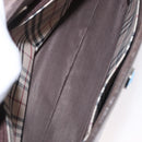 BURBERRY Hand Bag Leather Brown Silver Auth BA9916-17