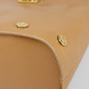 Salvatore Ferragamo Hand Bag Leather Beige Gold Auth BA9917-10