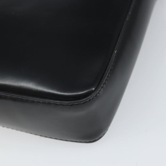 VERSACE Shoulder Bag Patent leather Black Auth BA9919