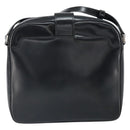 VERSACE Shoulder Bag Patent leather Black Auth BA9919-2