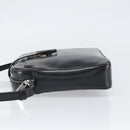 VERSACE Shoulder Bag Patent leather Black Auth BA9919-4