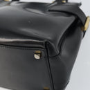 Salvatore Ferragamo Hand Bag Patent leather Black Gold Auth BA9923-15