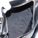 Salvatore Ferragamo Hand Bag Patent leather Black Gold Auth BA9923-11