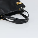Salvatore Ferragamo Hand Bag Patent leather Black Gold Auth BA9923-7