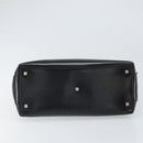 Salvatore Ferragamo Hand Bag Patent leather Black Gold Auth BA9923-5