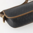Christian Dior Honeycomb Canvas Shoulder Bag PVC Brown Gold Auth BA9924-9