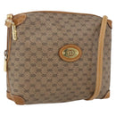 GUCCI Micro GG Supreme Shoulder Bag PVC Beige Gold 07 37 4916 Auth BA9926-1