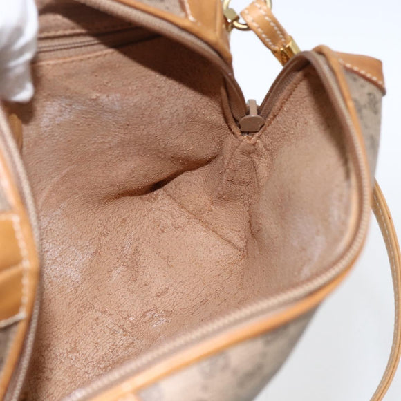 GUCCI Micro GG Supreme Shoulder Bag PVC Beige Gold 07 37 4916 Auth BA9926