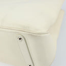 Salvatore Ferragamo Hand Bag Leather White Silver Auth BA9927-9