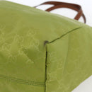 GUCCI GG Nylon Tragetasche Limettengrün 282439 Auth BA9930-9