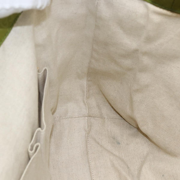 GUCCI GG Nylon Tote Bag LIme Green 282439 Auth BA9930