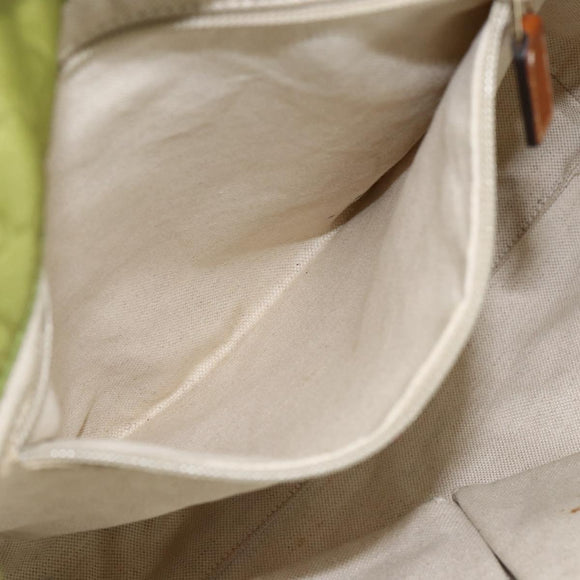 GUCCI GG Nylon Tote Bag LIme Green 282439 Auth BA9930