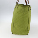 GUCCI GG Nylon Tote Bag LIme Green 282439 Auth BA9930-5