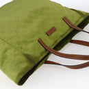 GUCCI GG Nylon Tote Bag LIme Green 282439 Auth BA9930-6