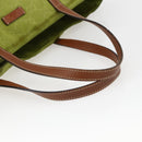 GUCCI GG Nylon Tote Bag LIme Green 282439 Auth BA9930-7