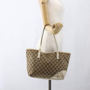 GUCCI GG Canvas Tote Bag Beige Gold 169946 Auth BA9932-21