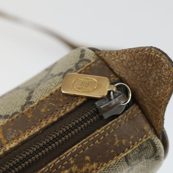 GUCCI GG Supreme Web Sherry Line Bag PVC Beige Gold 89 02 018 Auth BA9939