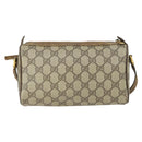 GUCCI GG Supreme Web Sherry Line Bag PVC Beige Gold 89 02 018 Auth BA9939-3