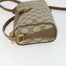 GUCCI GG Supreme Web Sherry Line Bag PVC Beige Gold 89 02 018 Auth BA9939-5