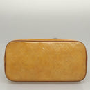 LOUIS VUITTON Monogram Vernis Houston Hand Bag Jaune M91121 LV Auth BA994-6