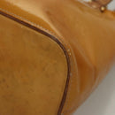 LOUIS VUITTON Monogram Vernis Houston Hand Bag Jaune M91121 LV Auth BA994-16