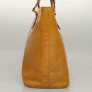 LOUIS VUITTON Monogram Vernis Houston Hand Bag Jaune M91121 LV Auth BA994-3